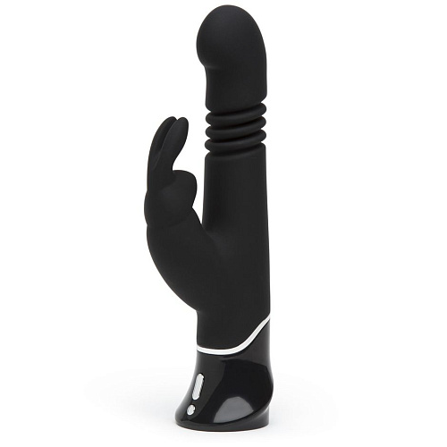 Чёрный хай-тек вибратор Fifty Shades of Grey Greedy Girl Thrusting Rabbit Vibrator FS-74956 (22,8 см)