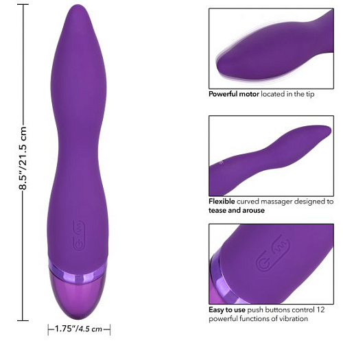 Фиолетовый вибромассажёр California Exotic Novelties Aura Wand SE-0735-35-3 (21,5 см)