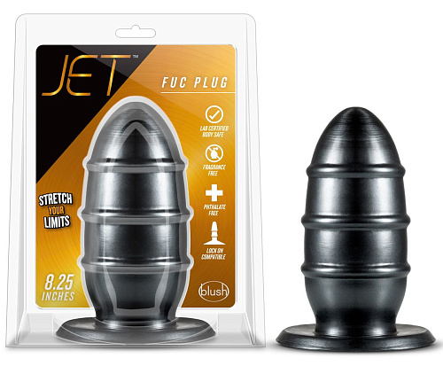 Чёрная анальная пробка Blush Novelties Fuc Plug BL-15885 (20,9 см)