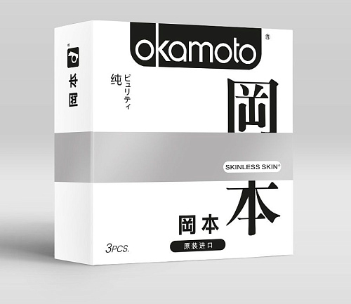 Презервативы Okamoto Skinless Skin Purity №3 (3 шт)