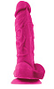 Ярко-розовый фаллоимитатор на присоске NS Novelties ColourSoft 5 Soft Dildo NSN-0410-24 (17,8 см)