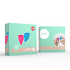 Набор из 2 менструальных чаш голубого и розового цвета Fun Factory Fun Cup Size A Kit 95001 (размер S)
