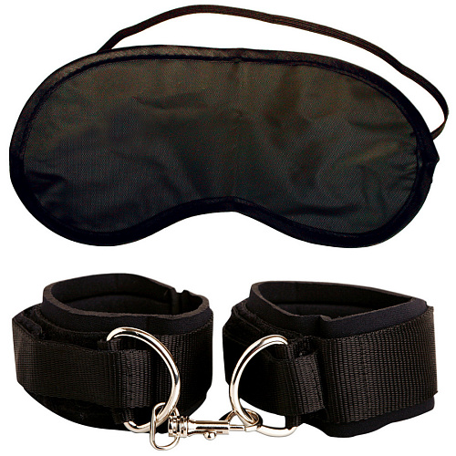 Широкие чёрные нейлоновые наручи Pipedream Heavy Duty Cuffs PD2152-23