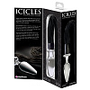 Прозрачная стеклянная анальная пробка с хвостом Pipedream Icicles №49 PD2949-00