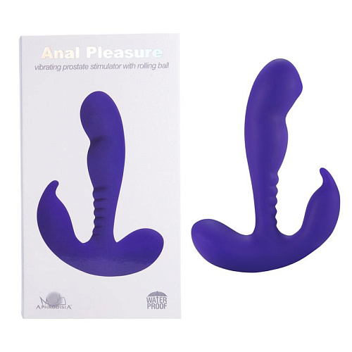 Фиолетовый стимулятор простаты Howells Anal Vibrating Prostate Stimulator with Rolling Ball 182017Purple (13,3 см)
