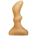 Телесная изогнутая анальная пробка LOVETOY (А-Полимер) 446200 (10 см)