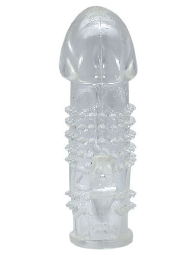 Насадка с язычком и пупырышками в ассортименте Eroticon 31016 (13 см)