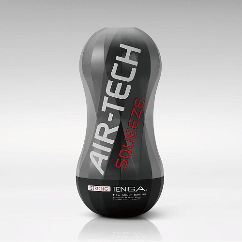 Чёрный мастурбатор Tenga AIR-TECH Squeeze Strong ATS-001B