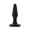 Чёрная анальная втулка Bior toys Sex Expert SEM-55015 (10,5 см)