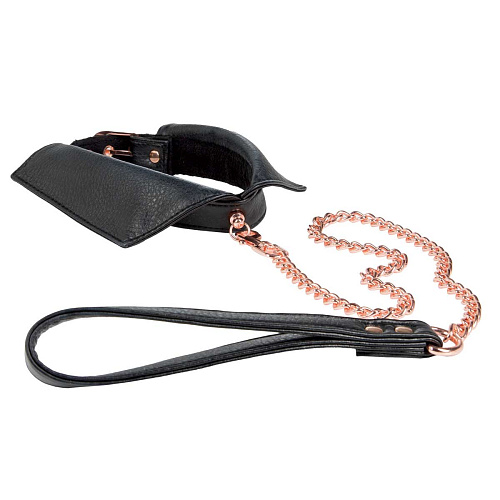 Ошейник-воротничок с поводком-цепью California Exotic Novelties Entice Chelsea Collar with Leash SE-2720-65-3