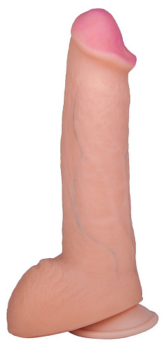 Телесный фаллоимитатор на присоске LOVETOY (А-Полимер) F LINE 582703 (22 см)