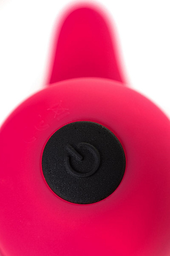 Розовый вибромассажёр с небольшим клиторальным отростком A-toys 761024 (15 см)