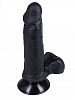 Чёрный фаллоимитатор-реалистик на присоске Сумерки богов №2 351-02 BX DD (16 см)