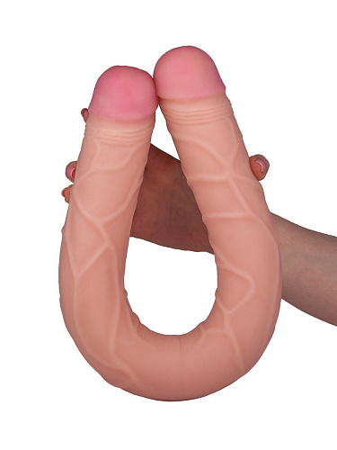 Двусторонний телесный фаллоимитатор LOVETOY (А-Полимер) Monster 1 934300 (56 см)