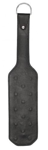 Чёрная шлёпалка Shots Media BV Leather Vampire Paddle PAI014BLK (41 см)