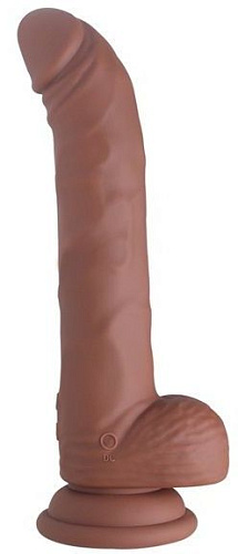 Коричневый вибратор Howells The master 170204Brown (22 см)