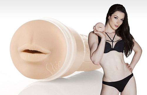 Мастурбатор-ротик телесного цвета Fleshlight Girls Stoya Swallow FL534