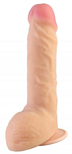 Телесный реалистичный фаллоимитатор Сумерки богов Flex Fix Sistem №64 3205-64 BX DD (20 см)