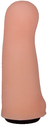 Чёрный пояс-трусики с 2 телесными насадками LOVETOY (А-Полимер) Exotic-Alice 331203 (18 см)