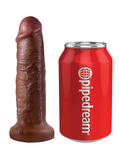 Мини-мяч с фаллической насадкой коричневого цвета и вибрацией Pipedream Vibrating Mini Sex Ball with 7 Dildo PD5685-29 (17,7 см)