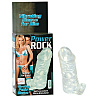 Прозрачная насадка на пенис с вибрацией California Exotic Novelties Power Rock Vibrating Penis Sleeve SE-1622-00-3 (11 см)