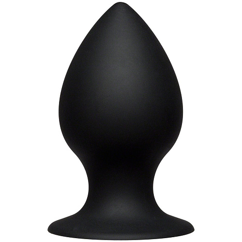 Чёрная анальная пробка Doc Johnson Kink Ace Silicone Plug 4 2401-15-BX (10,16 см)