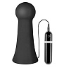 Большая чёрная вибропробка Dream Toys MENZSTUFF VIBRATING BUTTCRASHER BULBOUS 21020 (20 см)