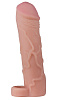 Фаллоудлинитель телесного цвета с кольцом LOVETOY (А-Полимер) COCK size XL 692403 (21 см)
