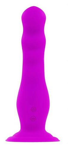 Перезаряжаемый лиловый анальный стимулятор Baile Moving BI-014172 (16 см)