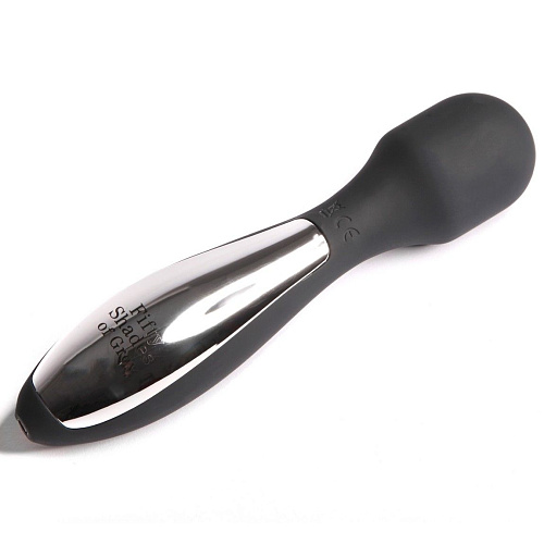 Чёрный вибромассажёр Fifty Shades of Grey Holy Cow FS-48818