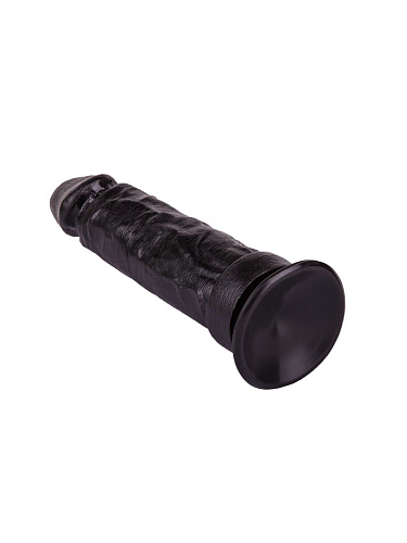 Крупный чёрный фаллоимитатор без мошонки LOVETOY (А-Полимер) 407000 (20,5 см)