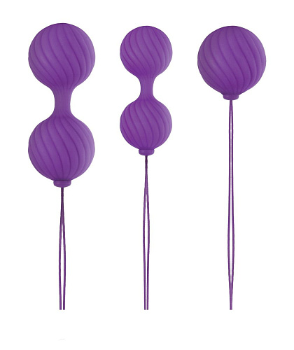 Набор фиолетовых вагинальных шариков NS Novelties Luxe O Weighted Kegel Balls NSN-0208-25