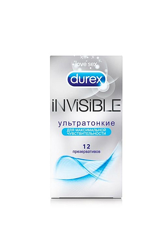 Ультратонкие презервативы Durex Invisible №12 (12 шт)