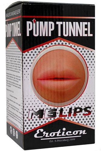 Прозрачная насадка-ротик для помпы Eroticon PUMP TUNNEL M6 LIPS 30500-1