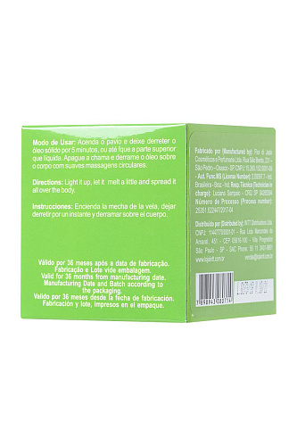 Массажная свеча для поцелуев с ароматом лайма INTT Caiprinha VB05