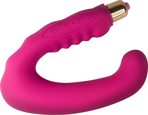 Розовый стимулятор двойного воздействия Rocks-Off Rock Chick E21797