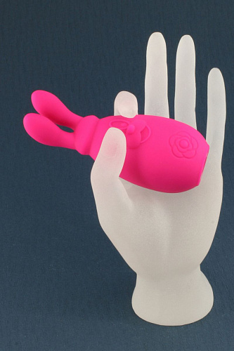 Вибратор рового цвета с движущимися ушками Tokio Design Maro Kawaii 2 TD-1306