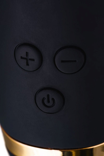 Чёрный вибратор с клиторальным отростком WANAME Thunder 481003 (24,2 см)