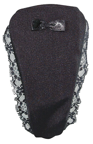 Чёрные трусики с виброэлементом на дистанционном управлении Orion 05753800000