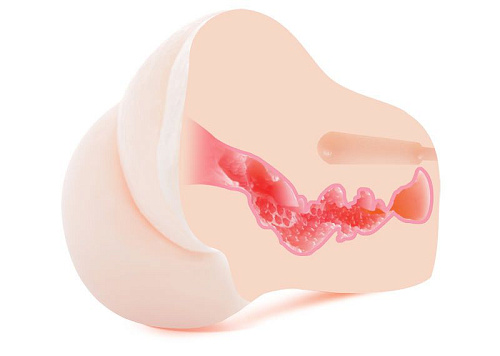 Мастурбатор-вагина телесного цвета с вибрацией Topco Sales AVstar Famous LoveSkin masturbator Yui Hatano 1600402