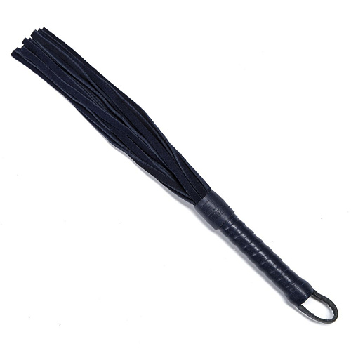 Тёмно-синий мини-флоггер Fifty Shades of Grey DARKER LIMITED COLLECTION MINI FLOGGER FS-65100 (33 см)