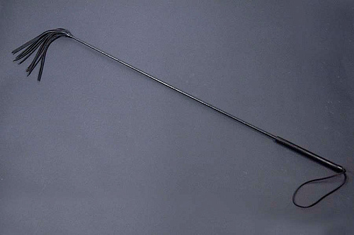 Чёрный стек с мини-флогером Beastly «Чертова дюжина» 201-10 (95 см)