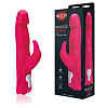 Розовый хай-тек вибратор с реалистичной головкой и 3 моторами Hustler HT-R1-PNK (25 см)