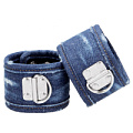 Синие джинсовые поножи Shots Media BV Roughend Denim Style OU472BLU