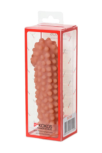 Телесная насадка на фаллос с бугорками KOKOS Extreme Sleeve 010 S-size ES.010-S (14,7 см)