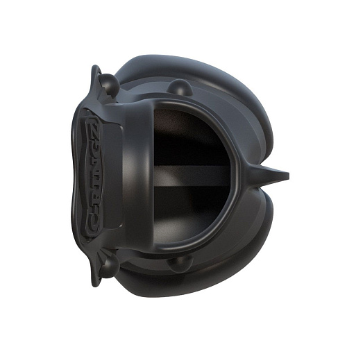 Чёрное эрекционное кольцо с фиксацией мошонки Pipedream Rock Hard Ball Banger PD5907-23