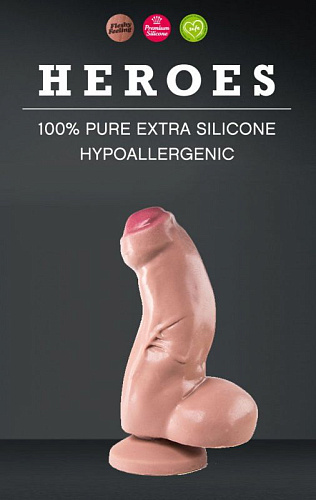 Телесный фаллоимитатор на присоске O-Products Heroes 115-HE40