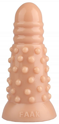 Телесная анальная втулка с шипиками Сумерки богов 1016-69 BX DD (18 см)