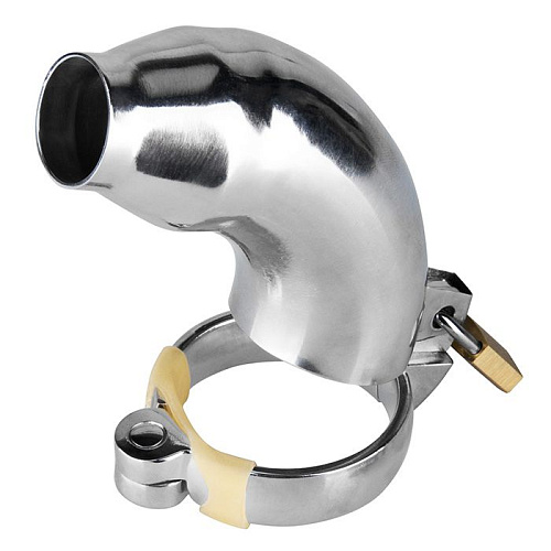 Металлический мужской пояс верности с отверстием на конце Erotic Fantasy EF-CB4000S