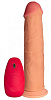 Телесный реалистичный вибратор с пультом Сумерки богов №78 3204-78 BX DD (20,5 см)
